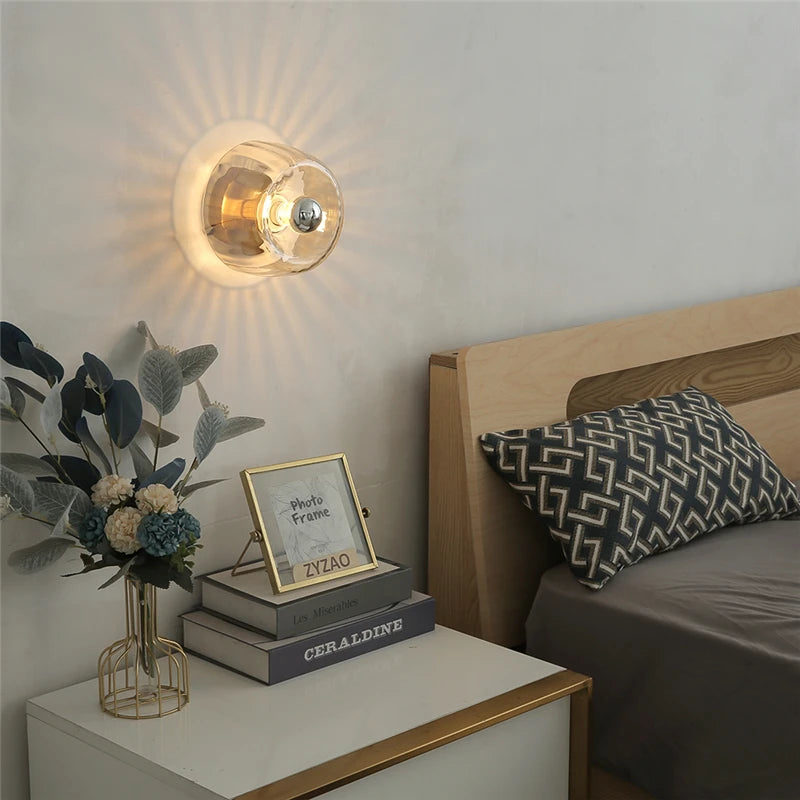 Bauhaus LED Glass Wall Lamp