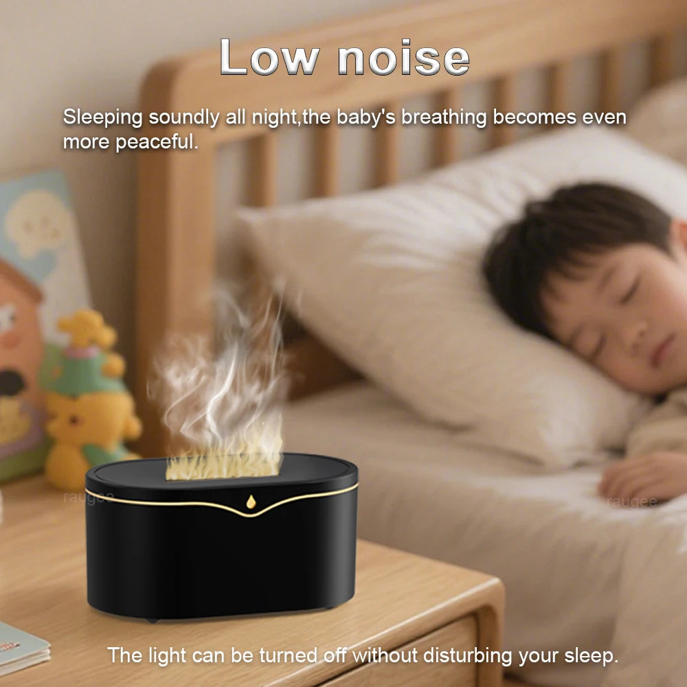 Mini Flame Aroma Humidifier Diffuser