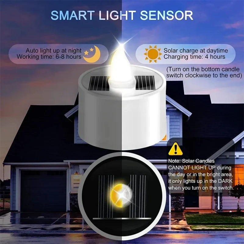 Solar Waterproof Flameless Candle Lights