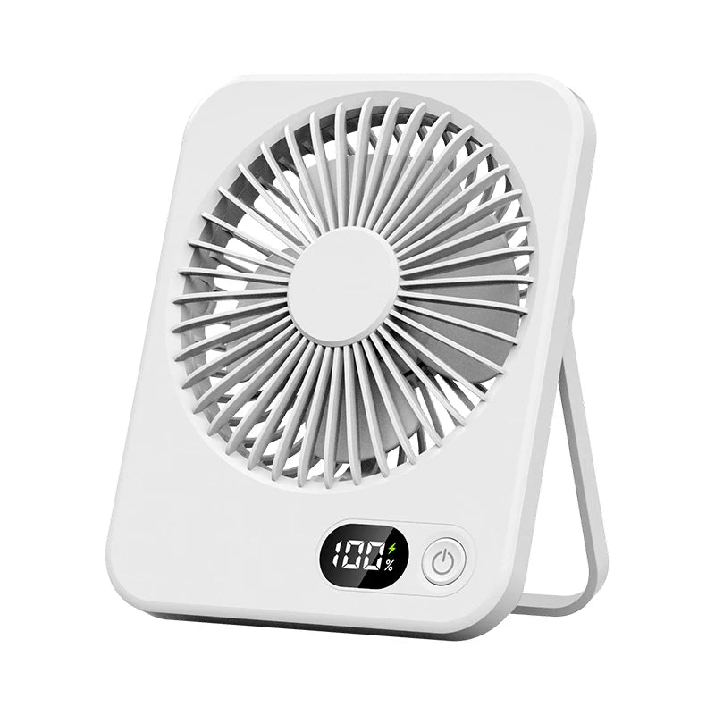 Rechargeable Five-Speed Portable Desk Fan