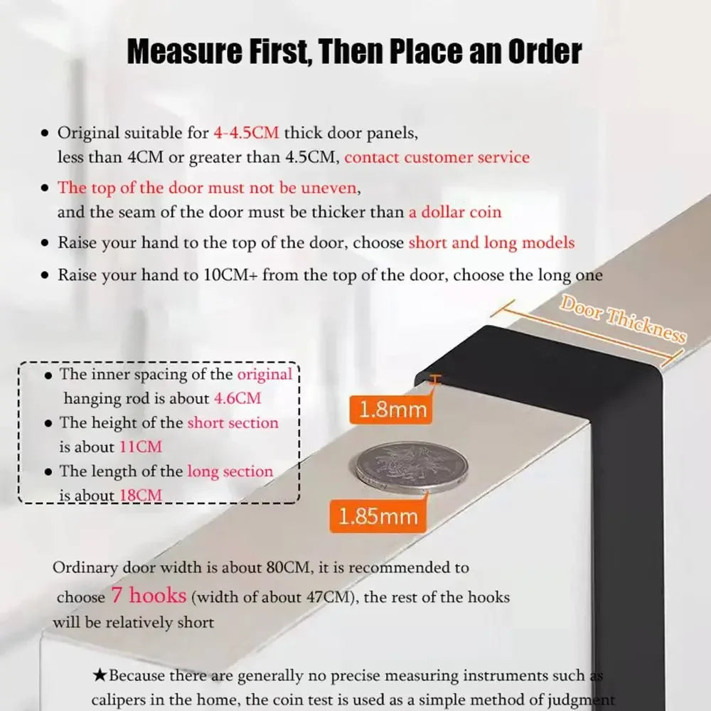 Over Door Six Hook Organizer