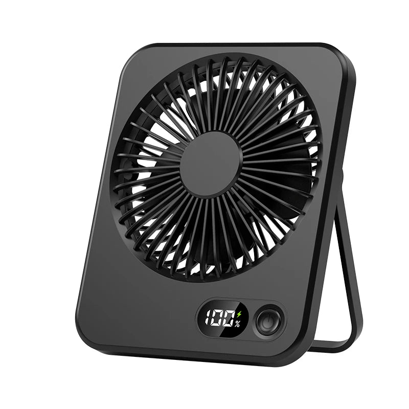 Rechargeable Five-Speed Portable Desk Fan