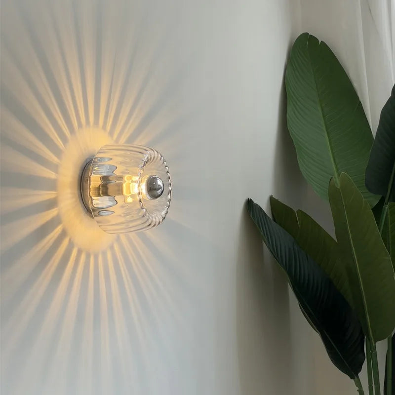 Bauhaus LED Glass Wall Lamp