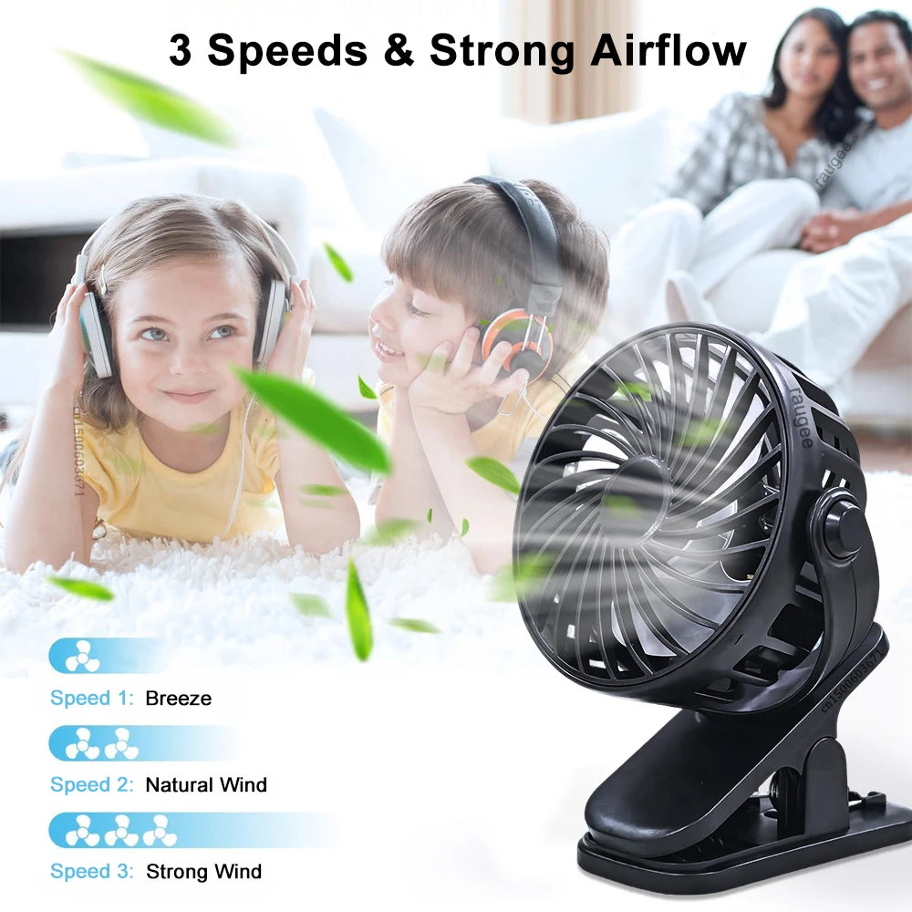 Rechargeable Clip-On Portable Fan
