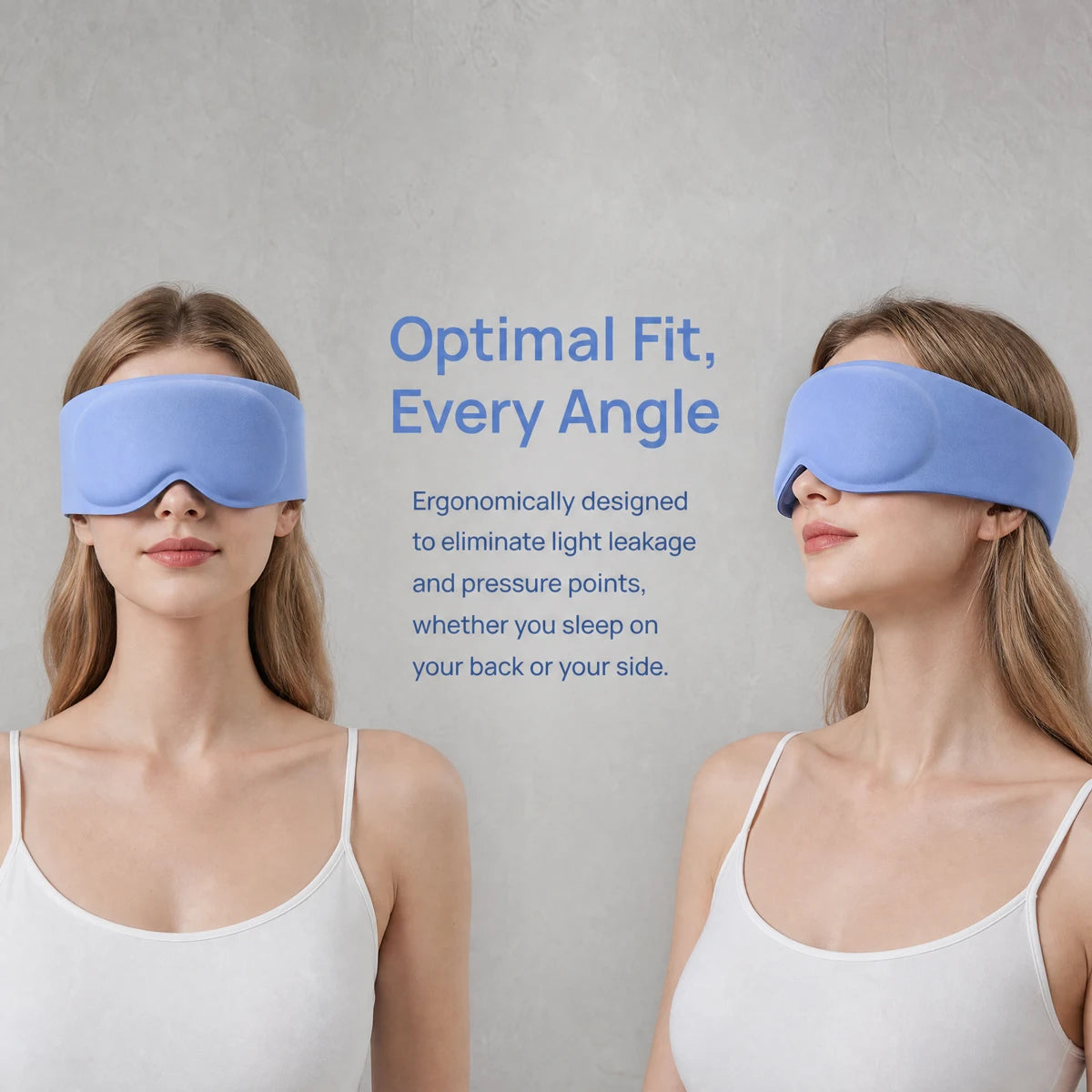 3D Weighted Eye Mask, 3D Breathable Soft Comfortable Eye Mask for Sleeping, Light Blocking, Microgravity Alleviates Eye Fatigue