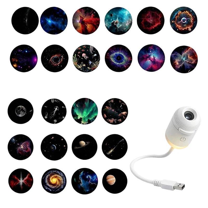 Mini Galaxy Star Projector Nightlight