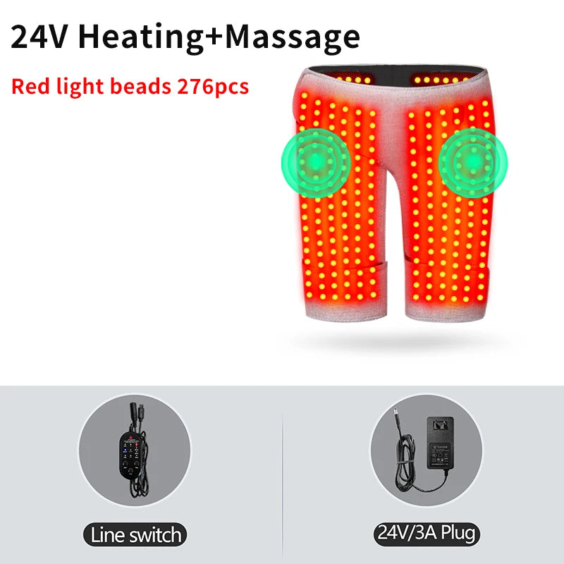 Red Light Heated Abdominal Massage Shorts