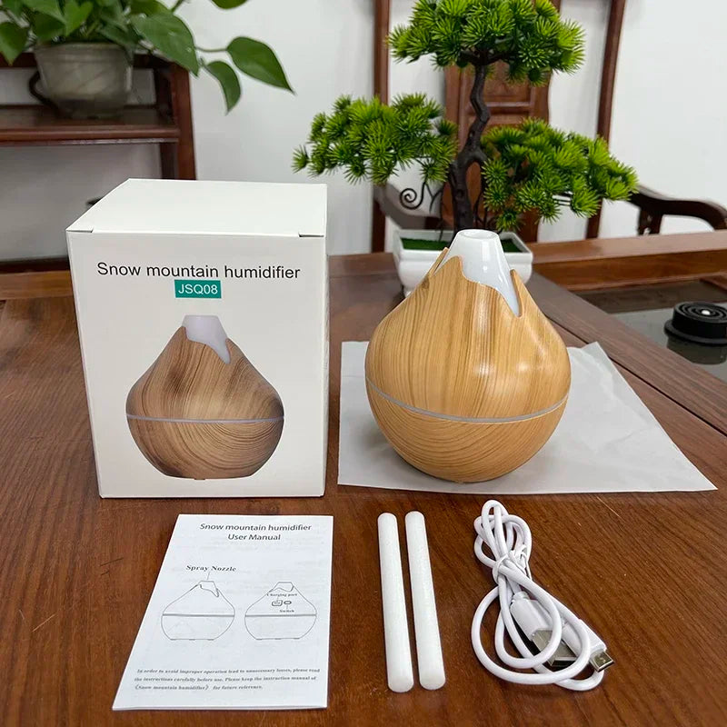 Wood Grain Ultrasonic Aroma Diffuser