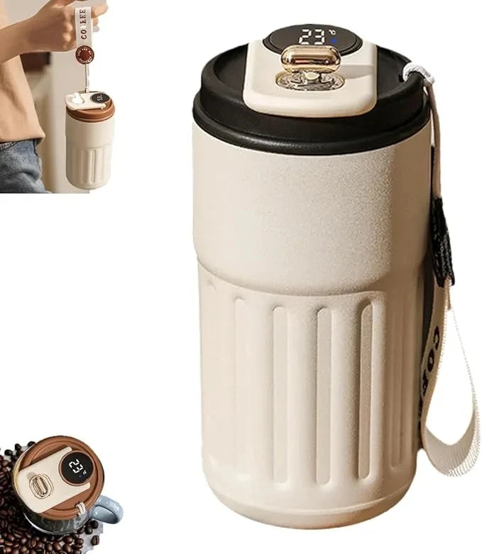 Stainless Steel Temperature Display Travel Mug