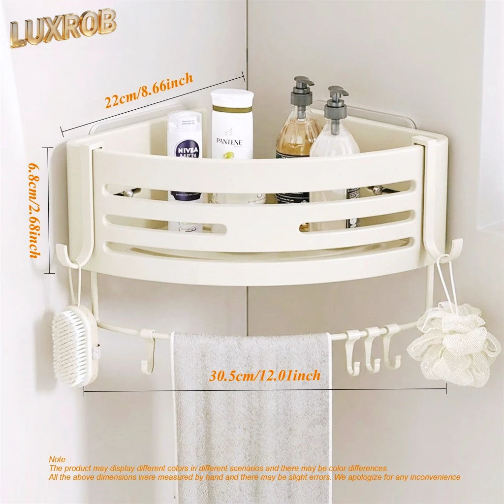 Adhesive Wall Mounted Bathroom Shelf