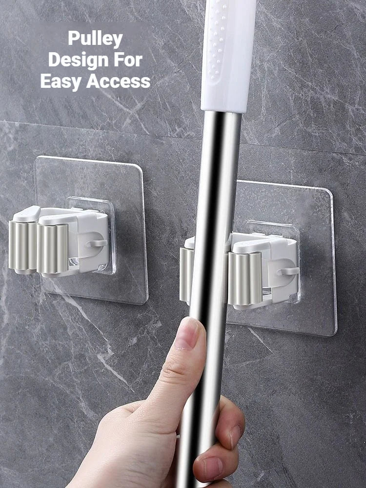 Adhesive Wall Mounted Mop Holder