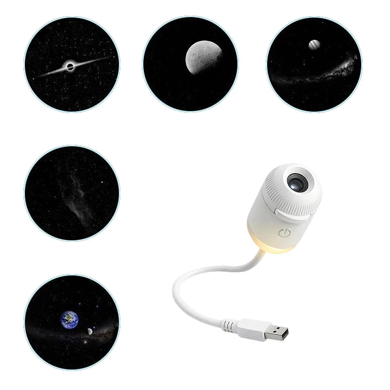 Mini Galaxy Star Projector Nightlight
