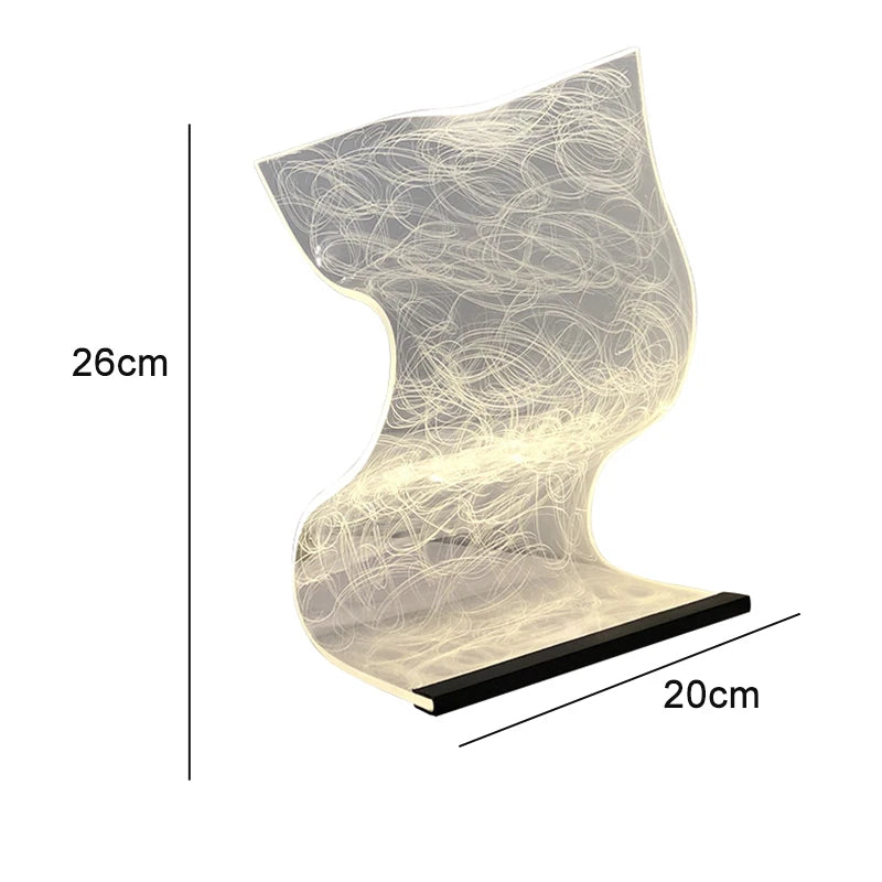 Dimmable Acrylic LED Table Lamp
