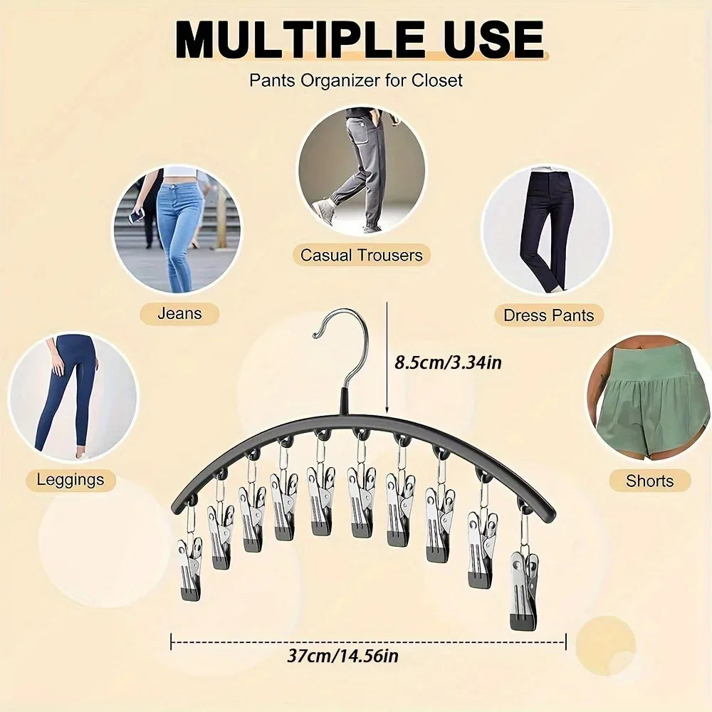 Multi Clip Closet Storage Hanger