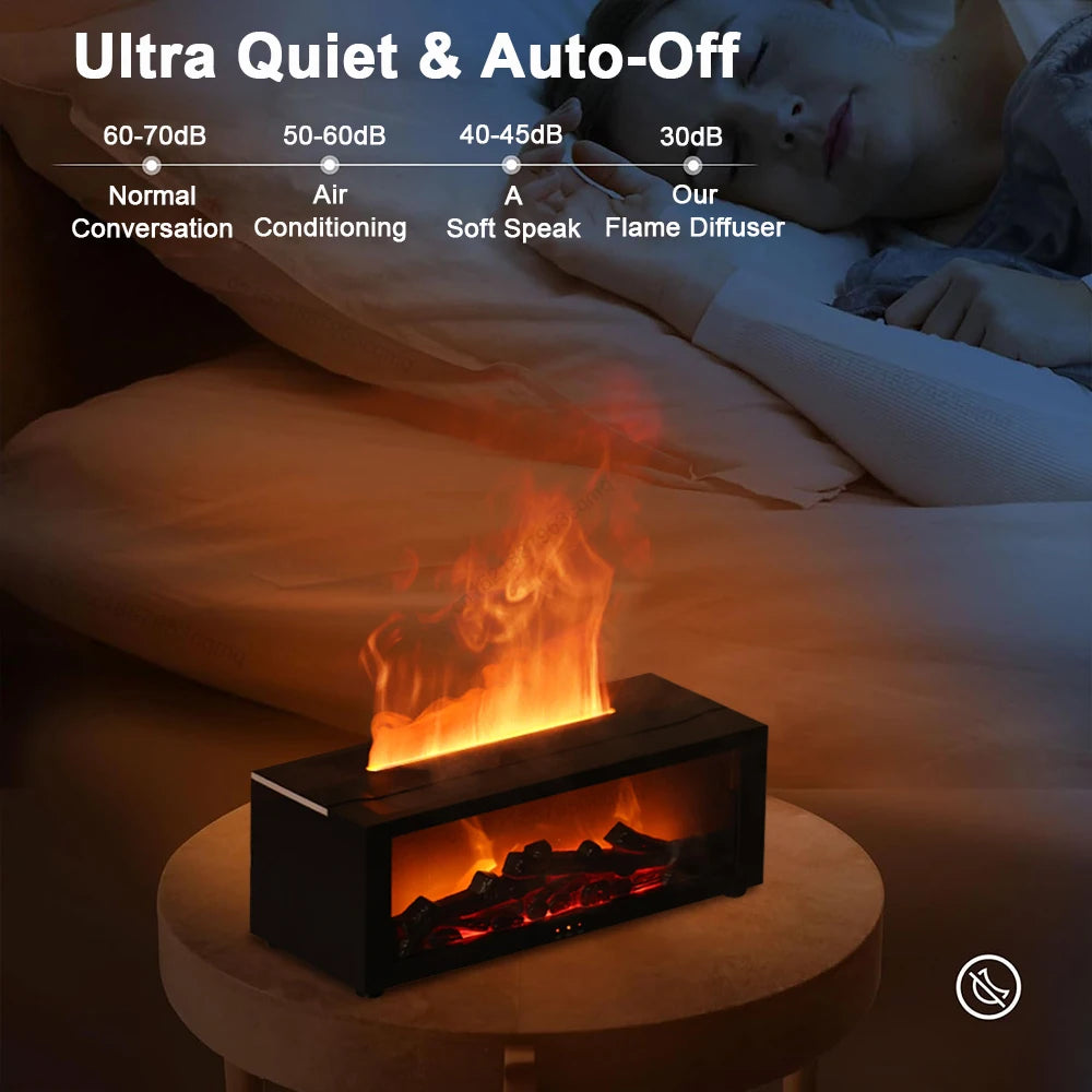 Remote Control Flame Aroma Humidifier