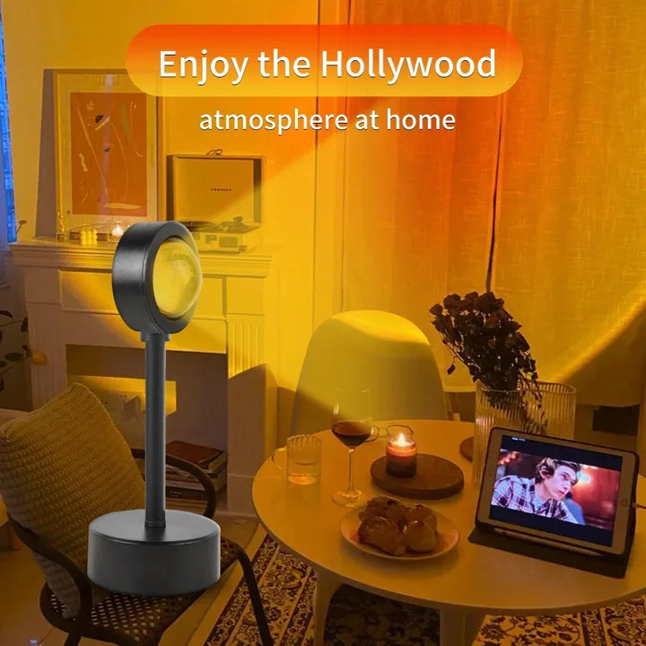 USB Sunset Projection Mood Lamp