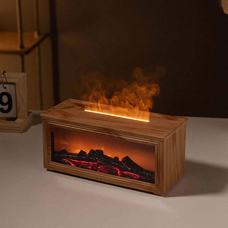 7-Color Fireplace Aroma Diffuser