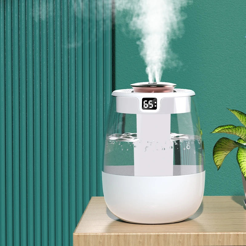 Double spray large capacity multi-color humidifier household bedroom office gift desktop ornament large fog volume number humidi
