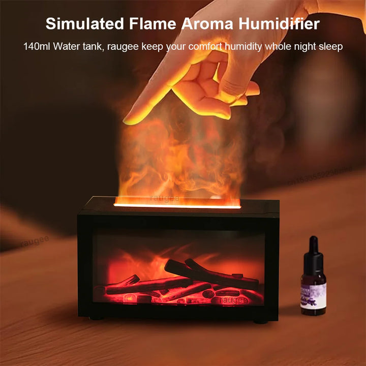 LED Flame Essential Oil Diffuser