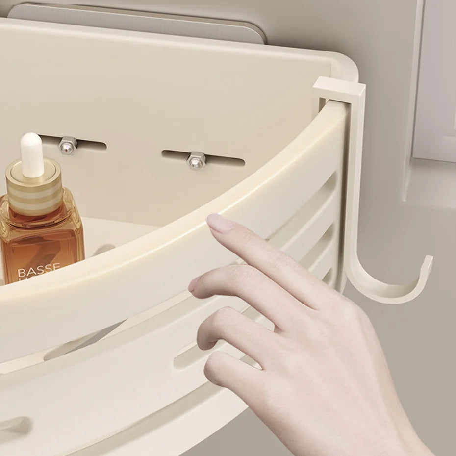 Adhesive Wall Mounted Bathroom Shelf