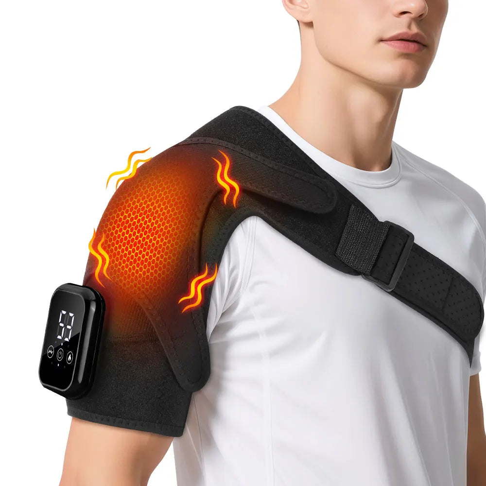 Heated Shoulder Vibration Massage Wrap
