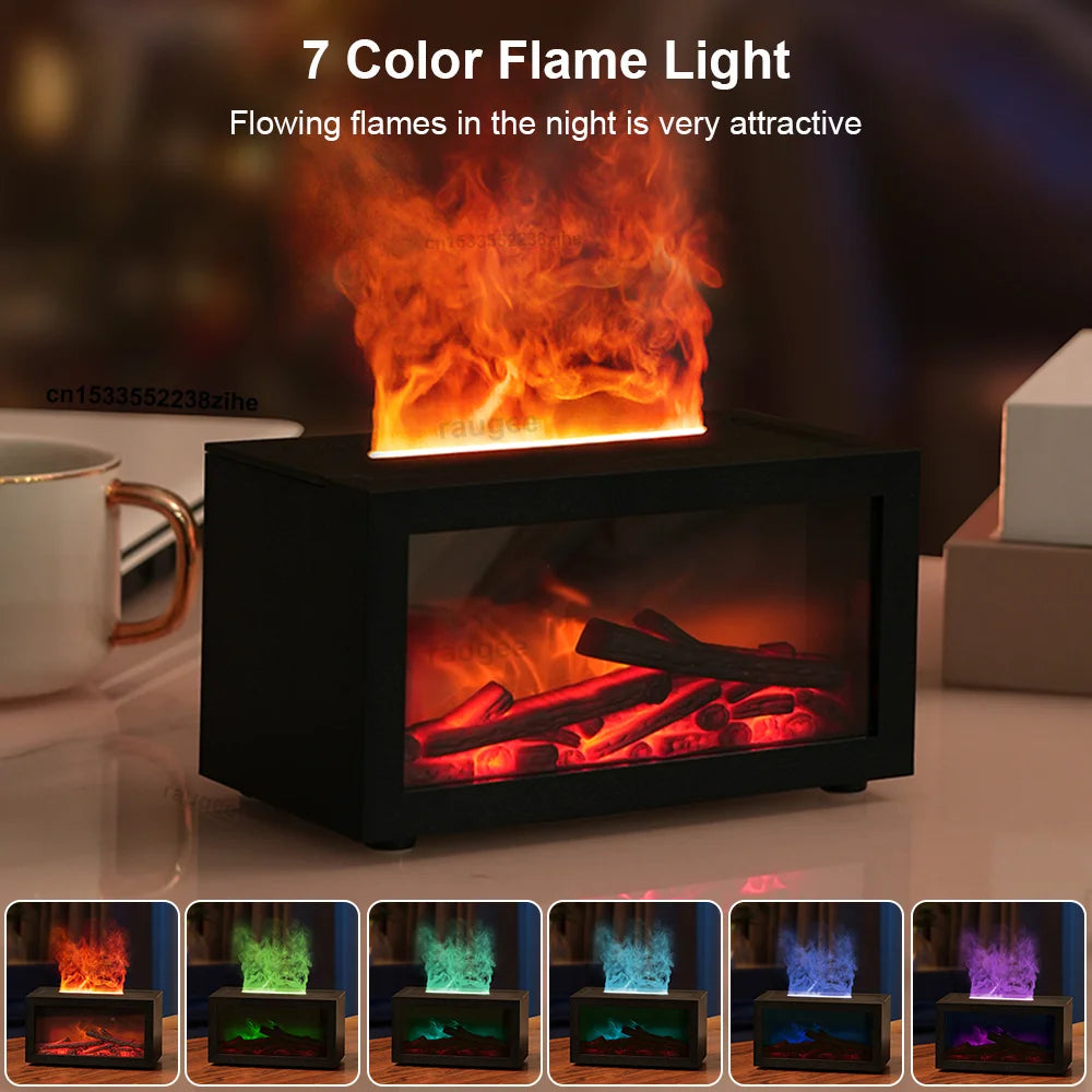 LED Flame Essential Oil Diffuser