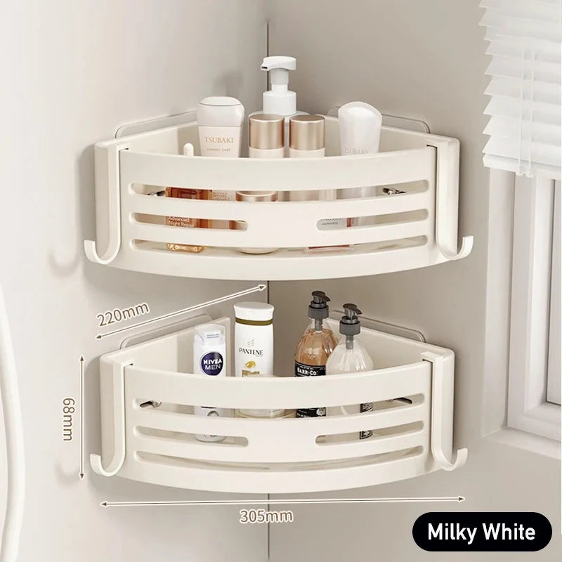 Adhesive Wall Mounted Bathroom Shelf