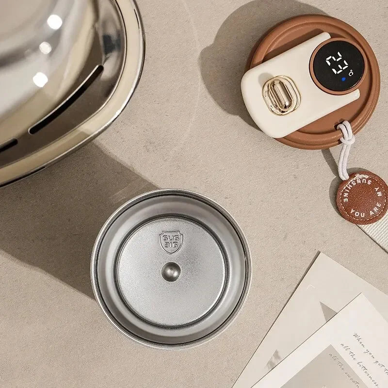 Stainless Steel Temperature Display Travel Mug