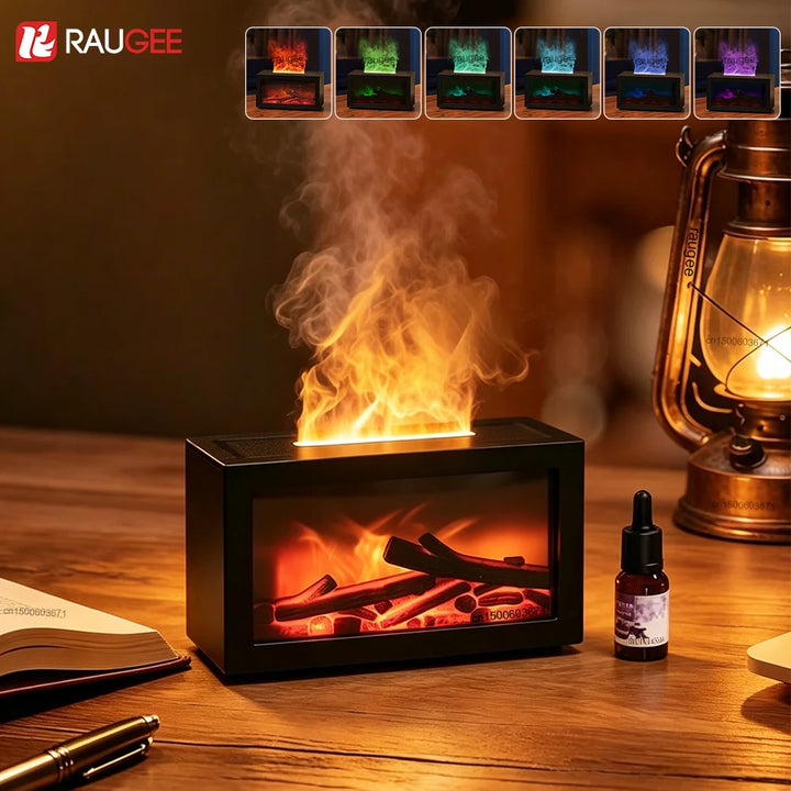 LED Flame Essential Oil Diffuser