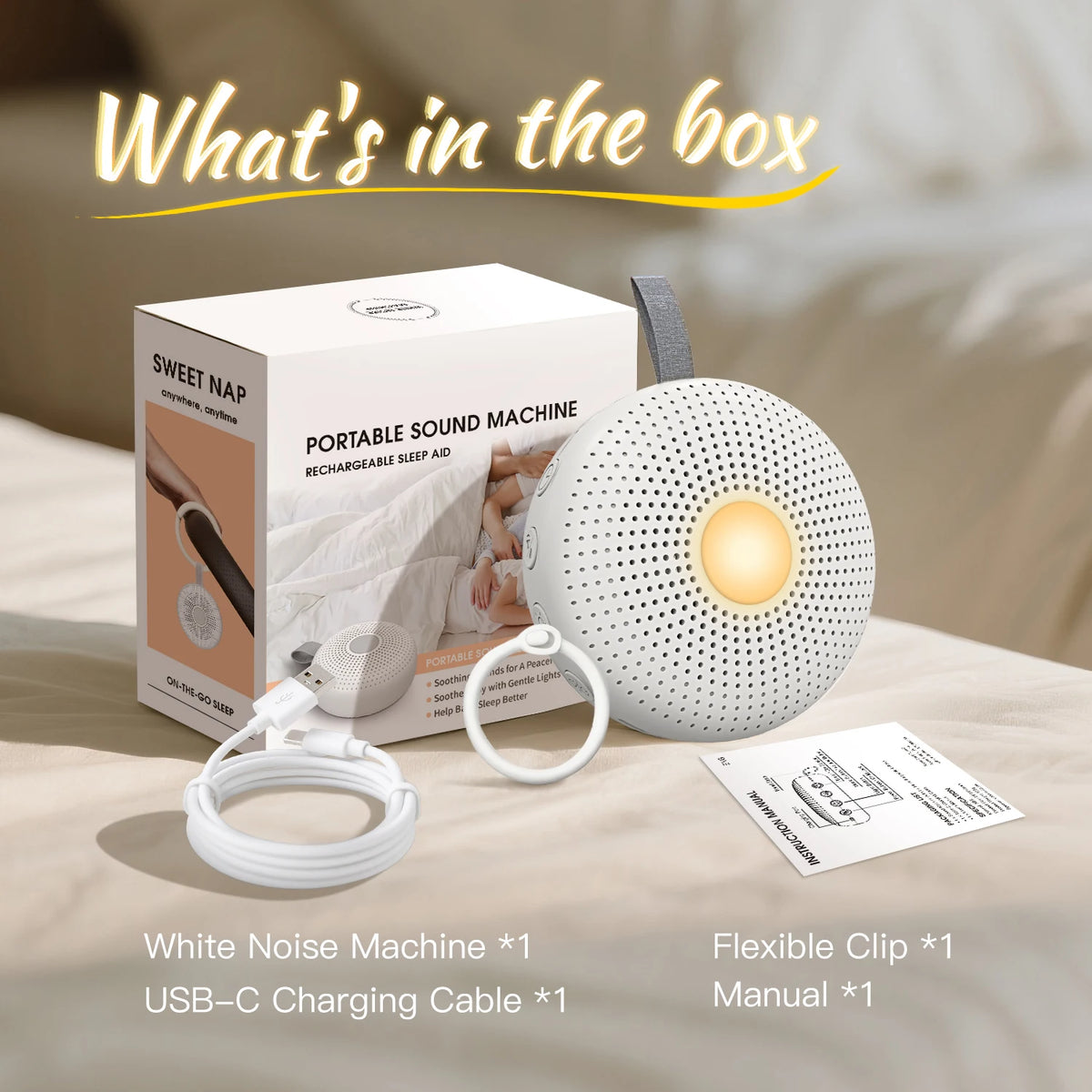 Portable White Noise Sleep Machine
