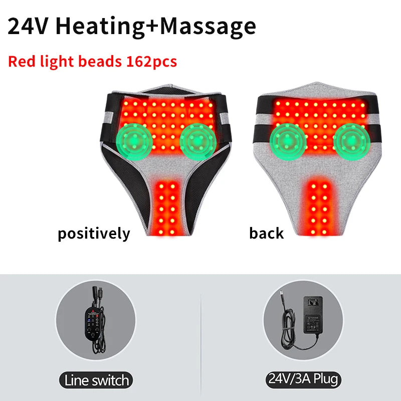 Red Light Heated Abdominal Massage Shorts