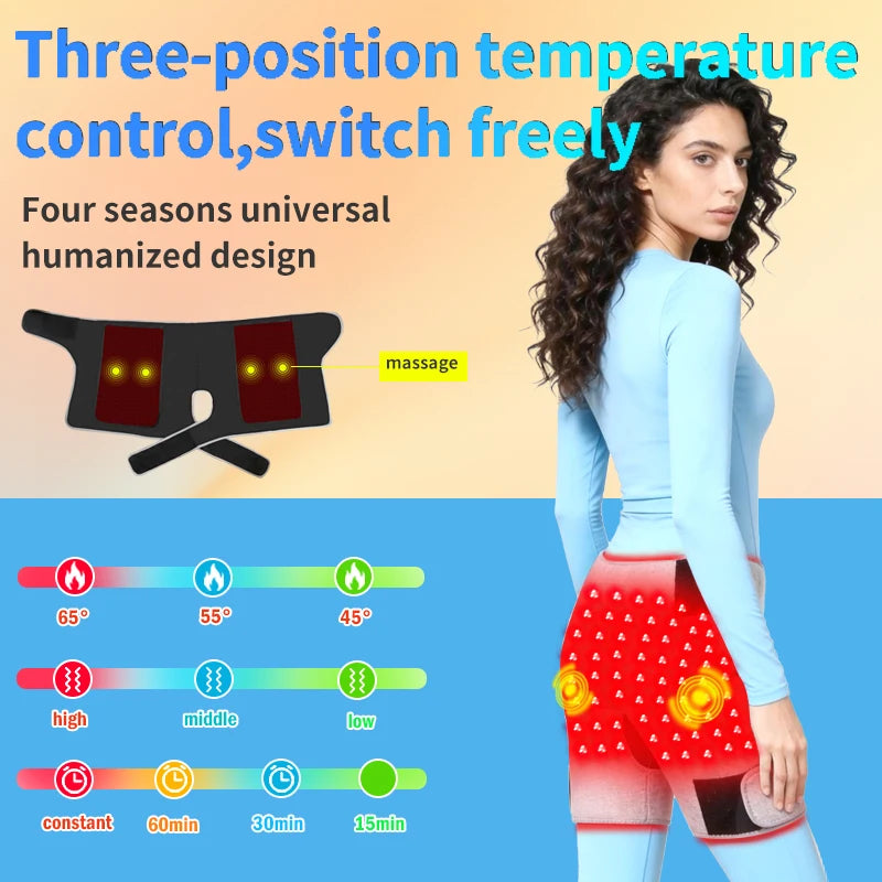 Red Light Heated Abdominal Massage Shorts