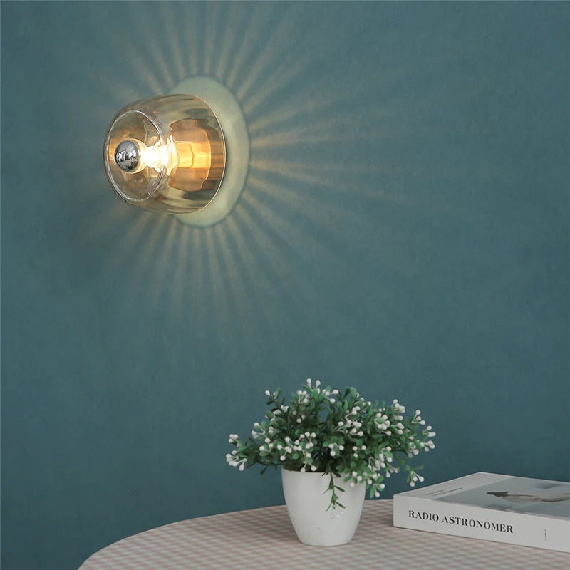 Bauhaus LED Glass Wall Lamp