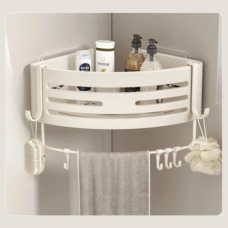 Adhesive Wall Mounted Bathroom Shelf