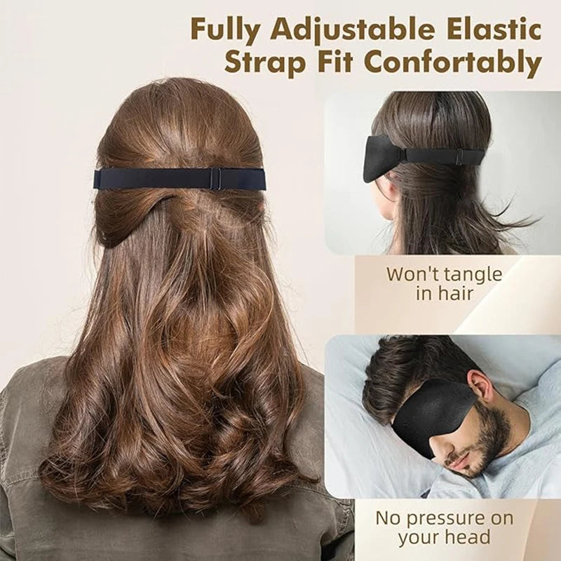 3D Contoured Weighted Sleep Mask