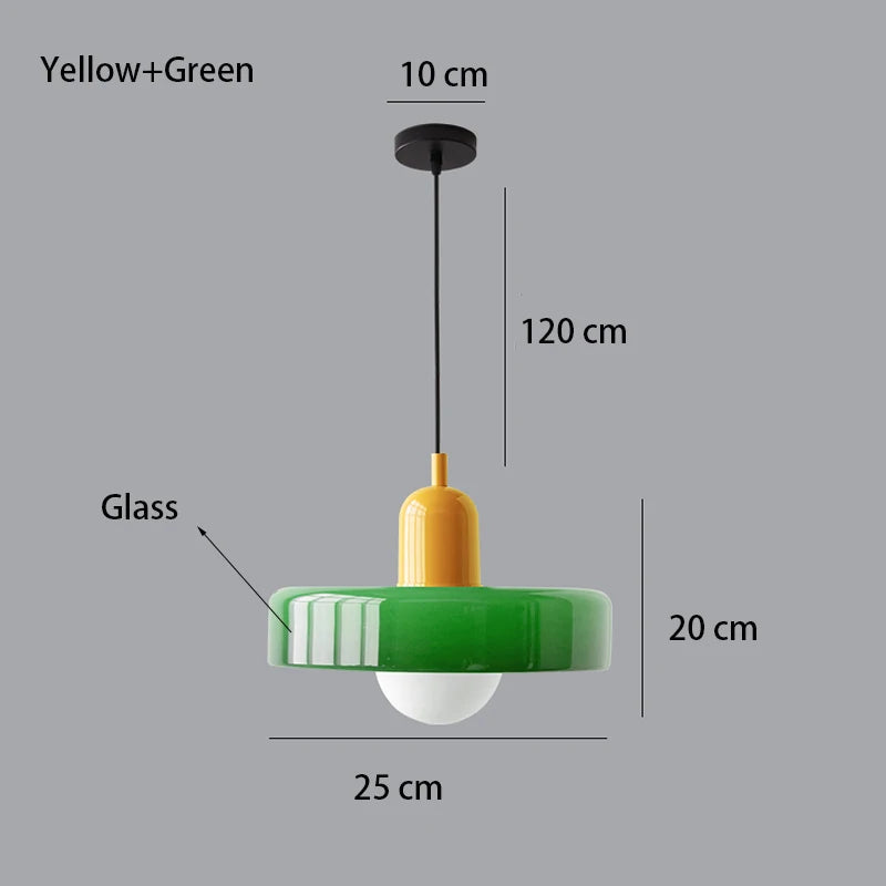 Nordic Retro Glass Chandelier Lighting