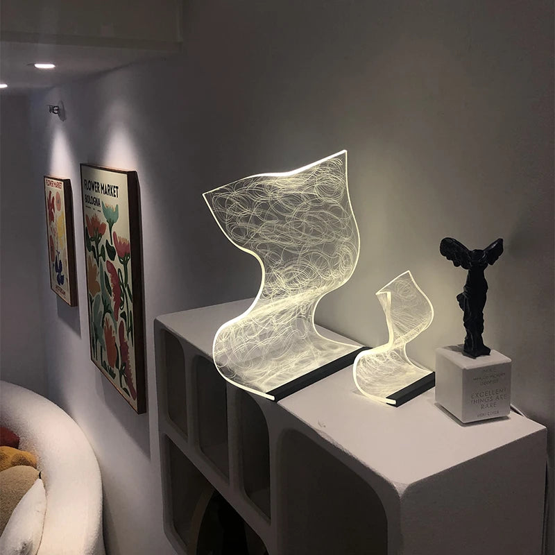 Dimmable Acrylic LED Table Lamp