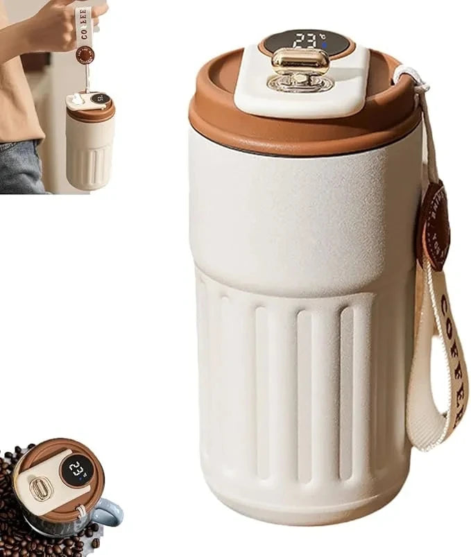 Stainless Steel Temperature Display Travel Mug
