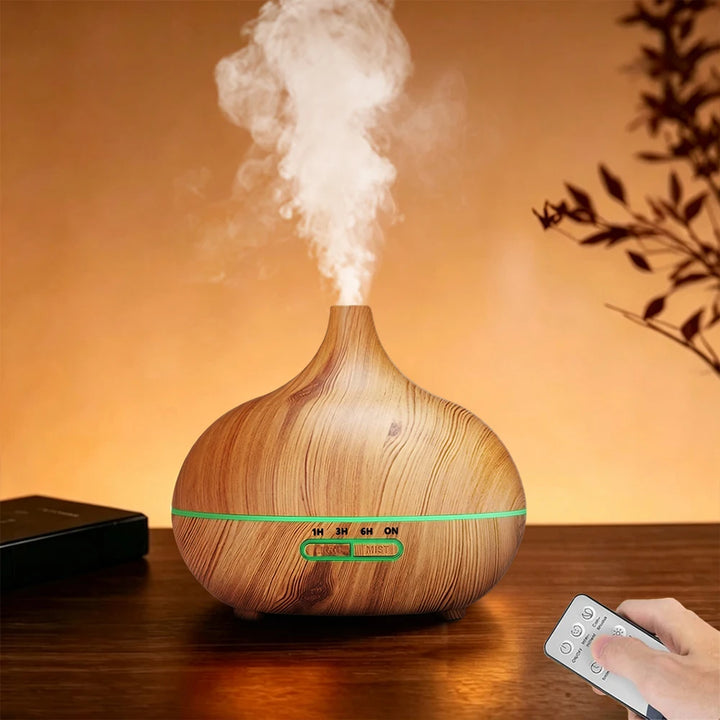 Wood Grain Aroma Humidifier Purifier