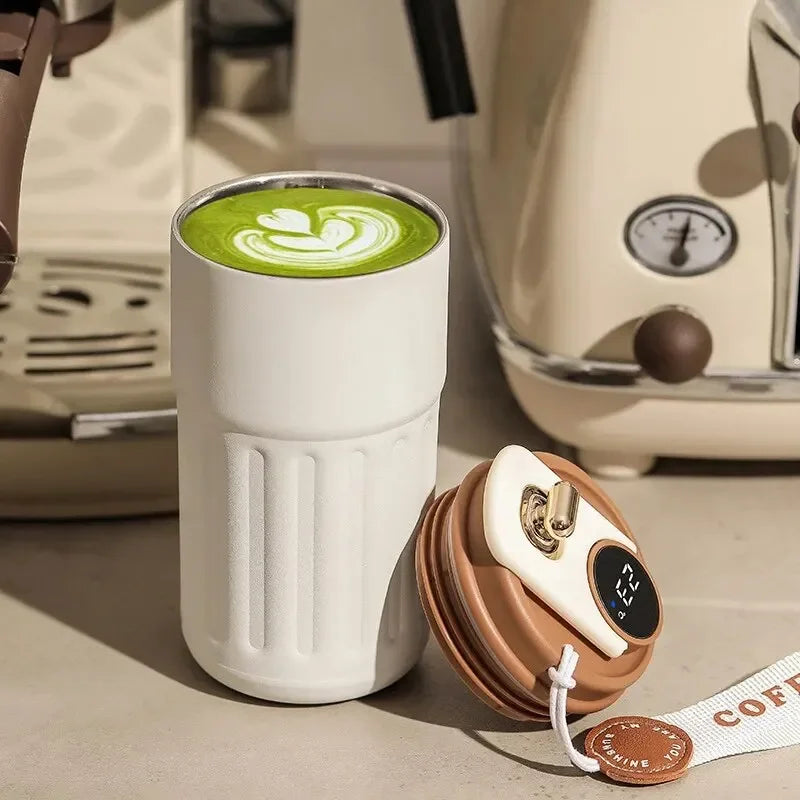 Stainless Steel Temperature Display Travel Mug