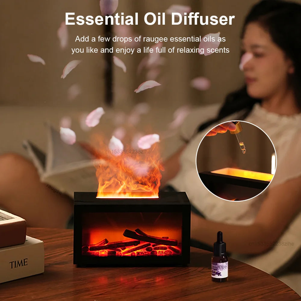 LED Flame Essential Oil Diffuser