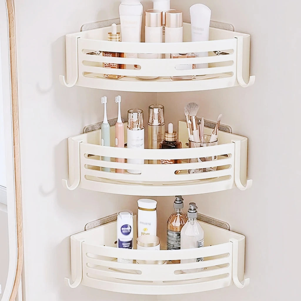 Adhesive Wall Mounted Bathroom Shelf