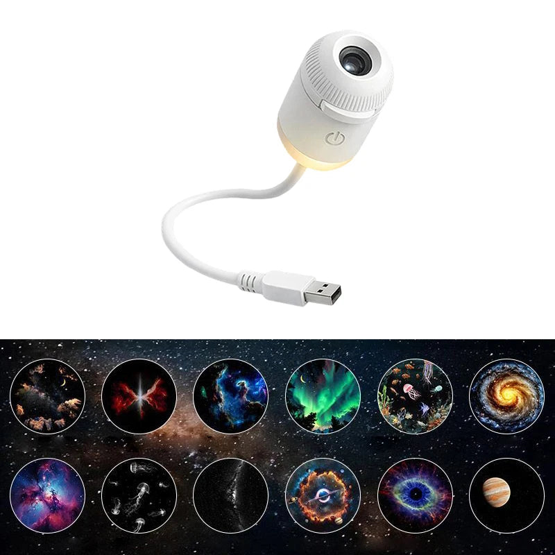 Mini Galaxy Star Projector Nightlight