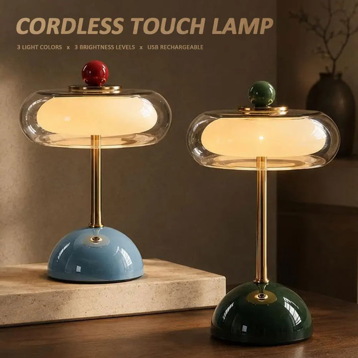 Vintage Mid-Century Glass Table Lamp