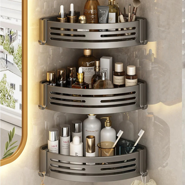 Adhesive Rustproof Corner Shower Caddy