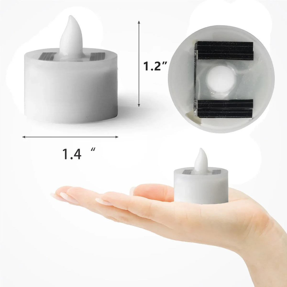 Solar Waterproof Flameless Candle Lights