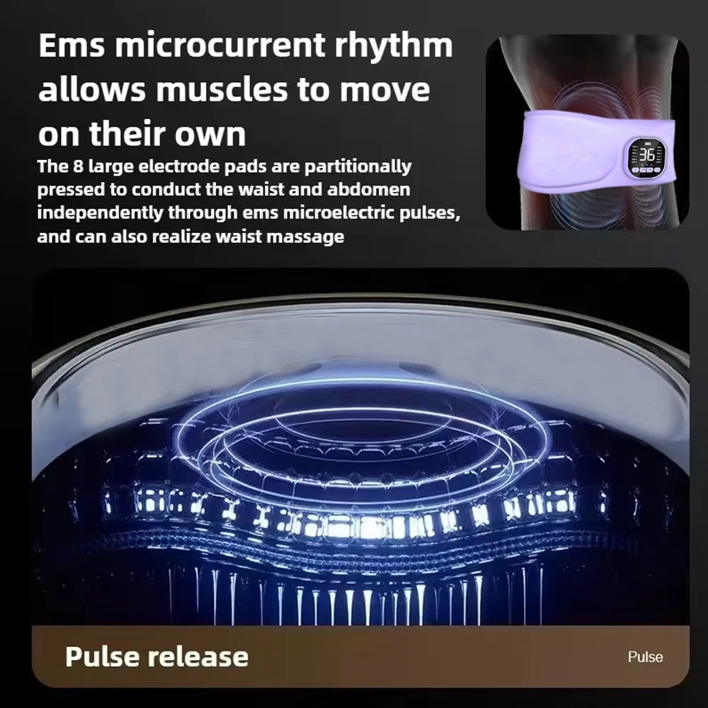 Heated EMS Waist Pain Relief Belt
