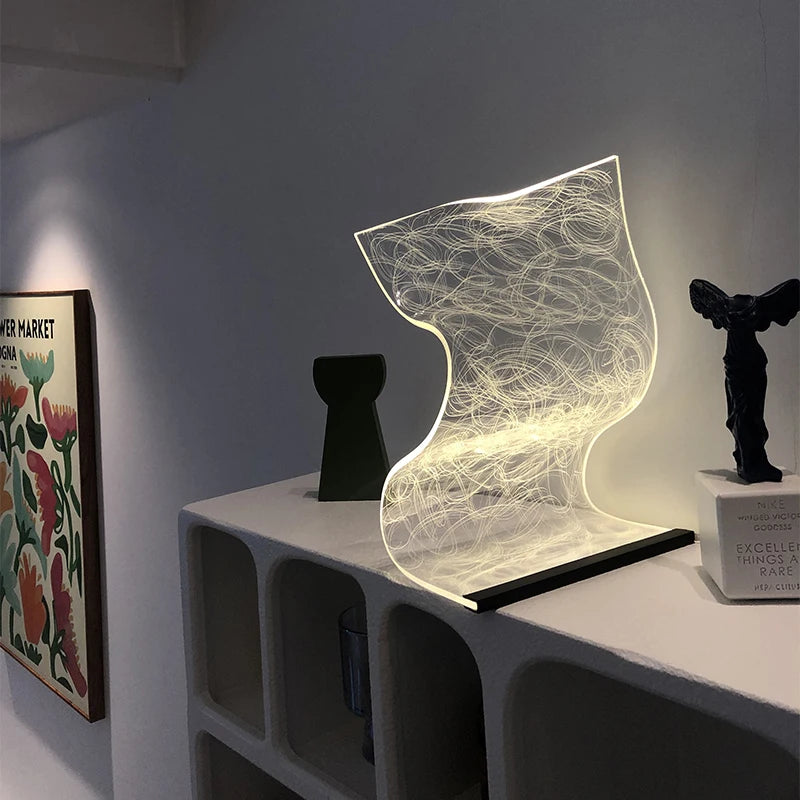 Dimmable Acrylic LED Table Lamp