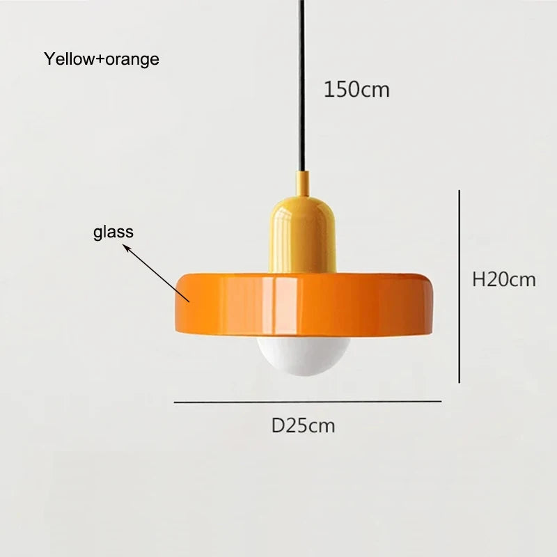 Nordic Retro Glass Chandelier Lighting