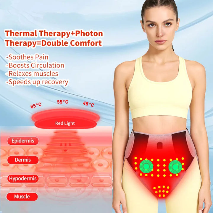 Red Light Heated Abdominal Massage Shorts